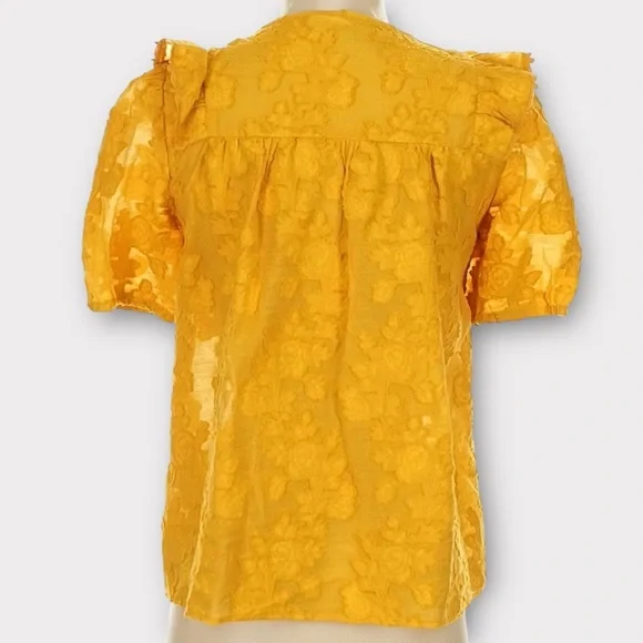 Sézane Jordanna Blouse in Ochre FR 36 / US 4 - Picture 7 of 10